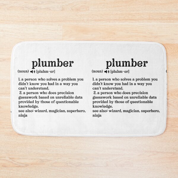 Item preview, Plumber Definition; See also: Wizard, Magician, Superhero, Ninja designed and sold by TeesYouWant.