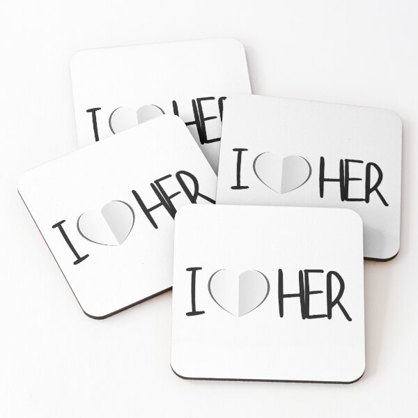 Item preview, I love her. Paper heart. White. ❤️ designed and sold by Tee702.