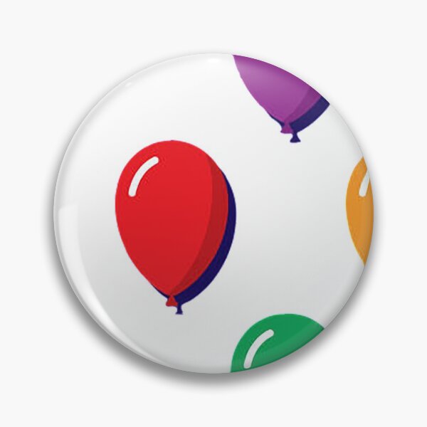 Item preview, Six Balloons, Illustration, Red, Purple, Orange, Yellow, Green, inflated, pop, colorful, birthday designed and sold by Nostrathomas66.