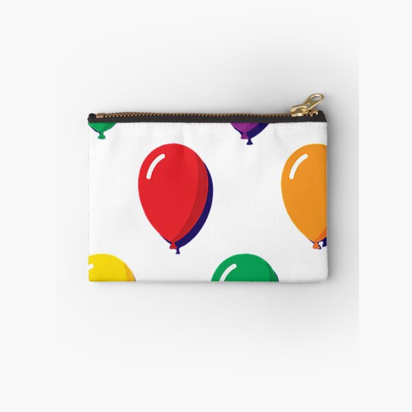 Item preview, Six Balloons, Illustration, Red, Purple, Orange, Yellow, Green, inflated, pop, colorful, birthday designed and sold by Nostrathomas66.