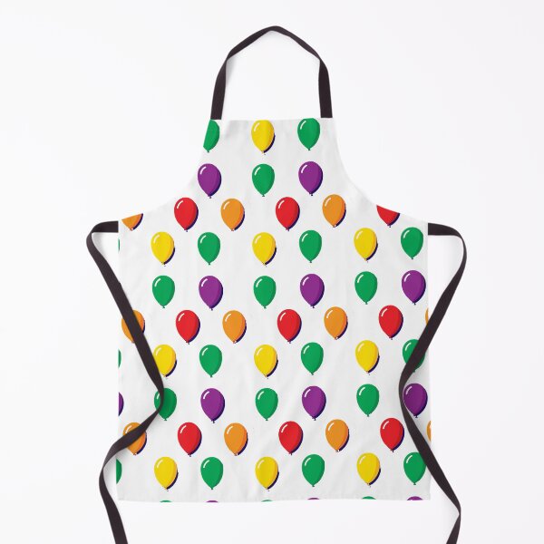 Item preview, Six Balloons, Illustration, Red, Purple, Orange, Yellow, Green, inflated, pop, colorful, birthday designed and sold by Nostrathomas66.