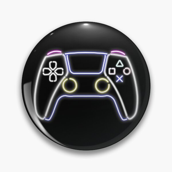 Item preview, Neon PlaySation 5 controller designed and sold by GamespaceDesign.