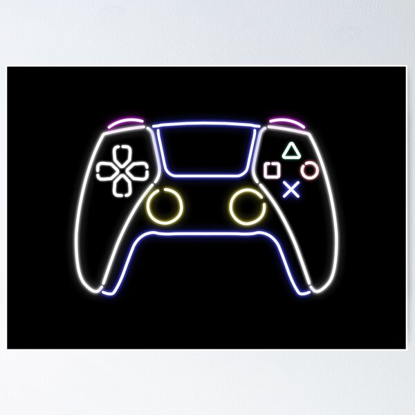 Video Game Controller Typography Art  Poster for Sale by belugastore