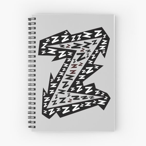 Item preview, Letter Z (transparent/white on black) designed and sold by artfulnotebook.