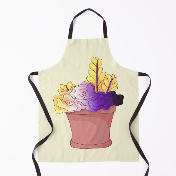 Item preview, Nonbinary Pride Potted Plant designed and sold by ForTheFrogWar.