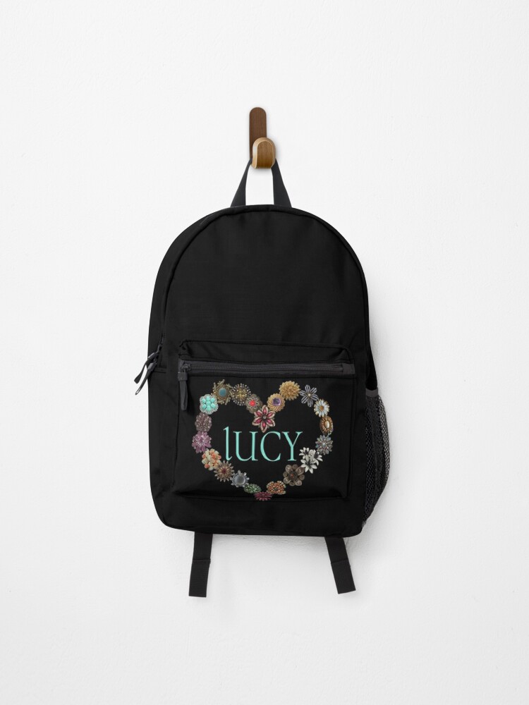 Lucy name design blue letters on bright colourful background Tote Bag for  Sale by Areashor