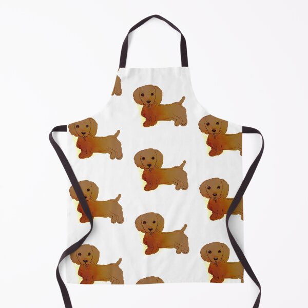 Aperçu de l'œuvre Aquarelle mignon chiot teckel aquarelle très mignonne créée et vendue par WatercolorFun.