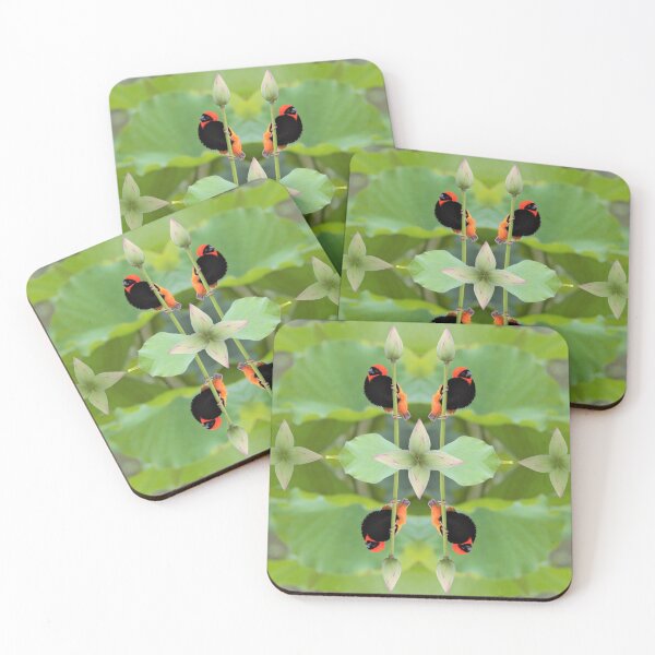 Item preview, Green Lily Pad Red Bishop Guards B designed and sold by SpiritGifts.