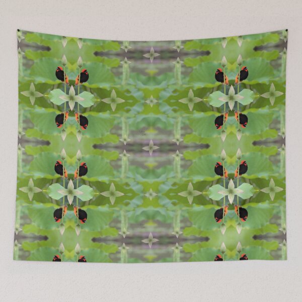 Item preview, Green Lily Pad Red Bishop Guards B designed and sold by SpiritGifts.