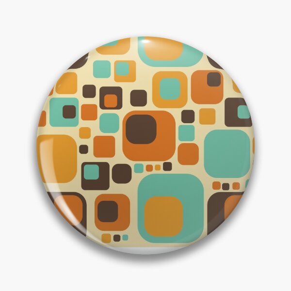 Item preview, Retro 60s vintage geometric style pattern designed and sold by designandclouds.