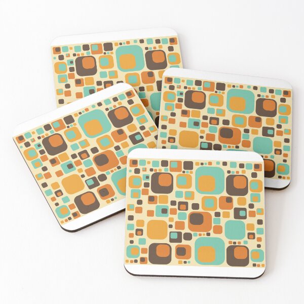 Item preview, Retro 60s vintage geometric style pattern designed and sold by designandclouds.