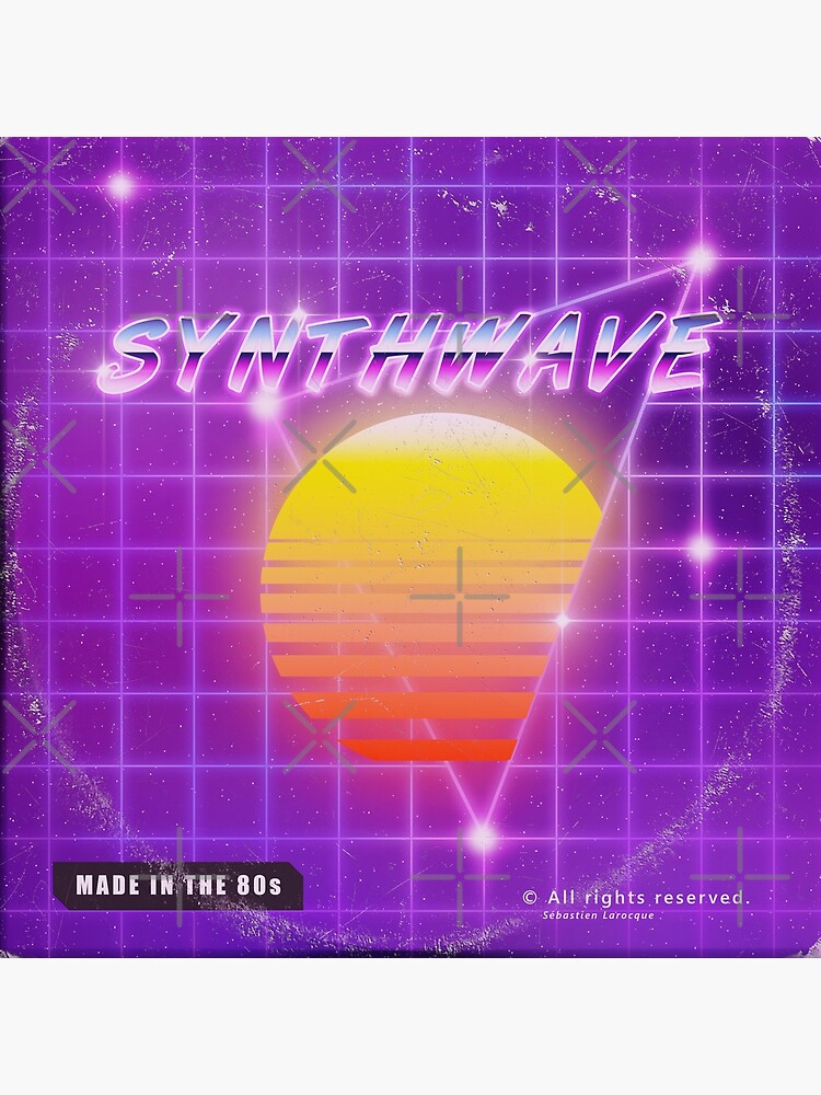 Synthwave music vinyl disk album by GaiaDC