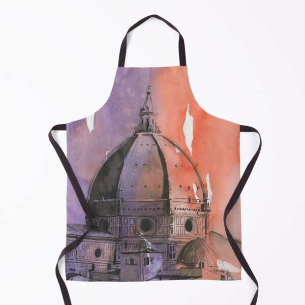 Item preview, Brunelleschi's dome on the Florence Duomo- Italy. Watercolor painting Florence Duomo designed and sold by rfoxphoto.