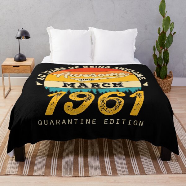 Item preview, 60 Years of Being Awesome Since 1961 March designed and sold by TrendingTees4u.