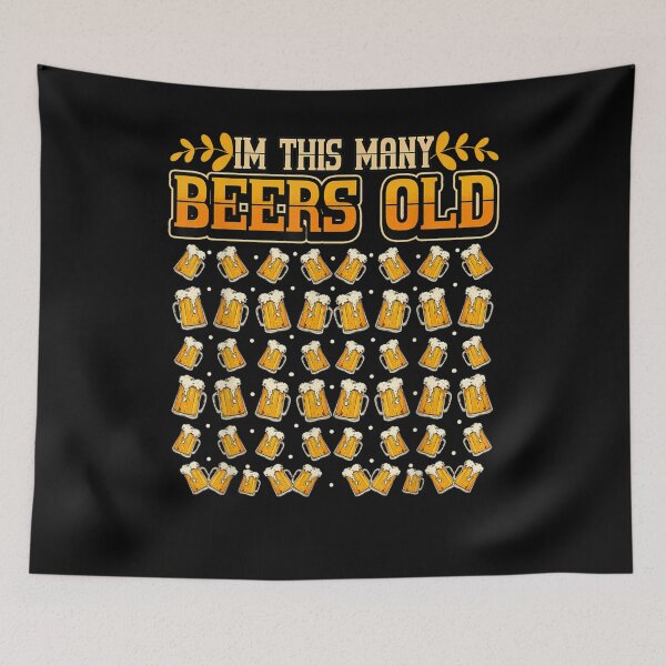 Item preview, 50th Birthday I'm This Many Beers Old Birthday Year designed and sold by greensky95.