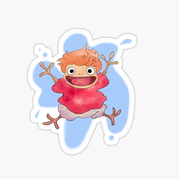 Ponyo mágico Pegatina