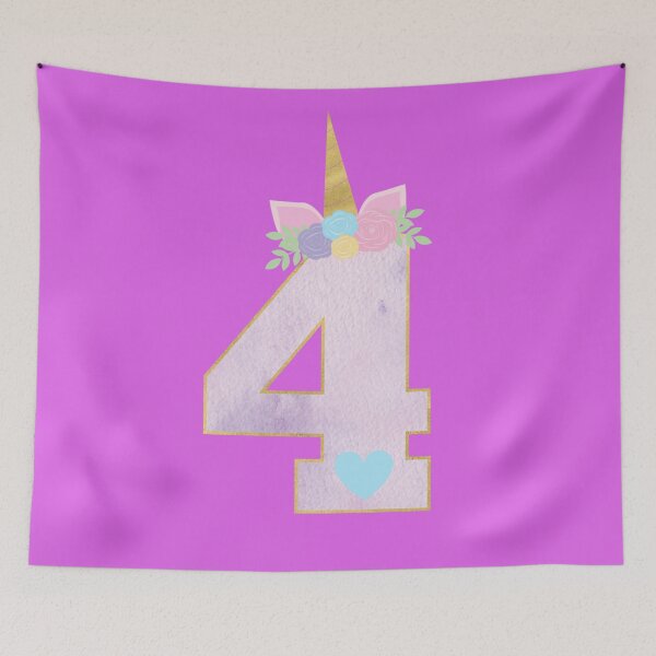 Item preview, Ich bin 4 unicorn designed and sold by WOWSOMETHINGNEW.