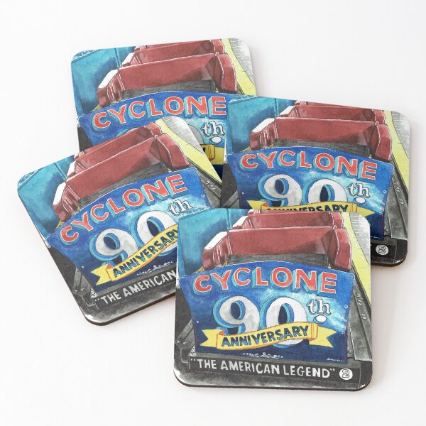 Item preview, Cyclone Luna Park Coney Islands designed and sold by ThemeParksVisionArt ..