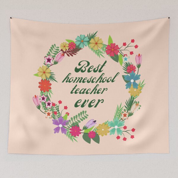 Item preview, Best Homeschool Teacher Ever designed and sold by HappyPeeps.