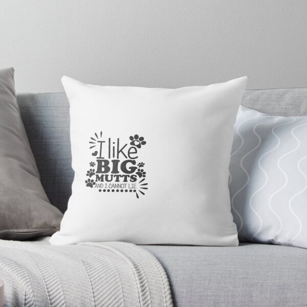 I like big mutts pillow sale