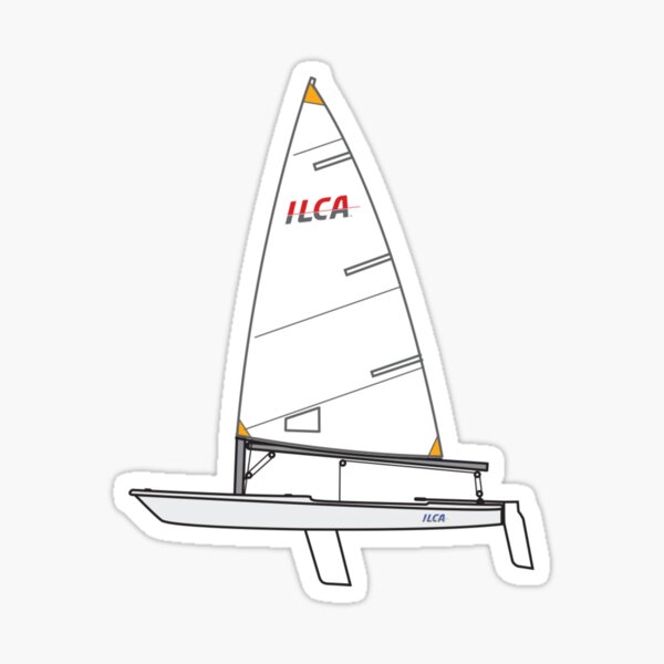 Dinghy sailing port and starboard sticker windsurfing 
