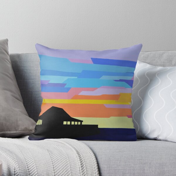 Viking Bay Jetty, Broadstairs Throw Pillow