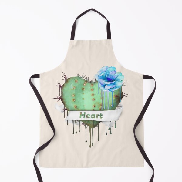 Item preview, heart cactus,succulent, succulents lovers, plant lovers, blue flowers designed and sold by Collagedream.