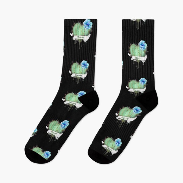 Item preview, heart cactus,succulent, succulents lovers, plant lovers, blue flowers designed and sold by Collagedream.