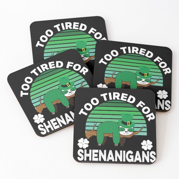 Item preview, Funny Tired Sloth St Patricks Day Shamrock Green designed and sold by donvector.