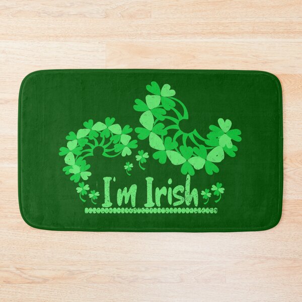 Item preview, Beautiful shamrocks with vintage writing, I am Irish. designed and sold by vibeno1.