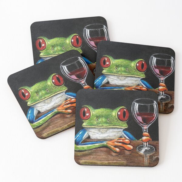 Item preview, Cabernet Frog designed and sold by GardenPartyArt.