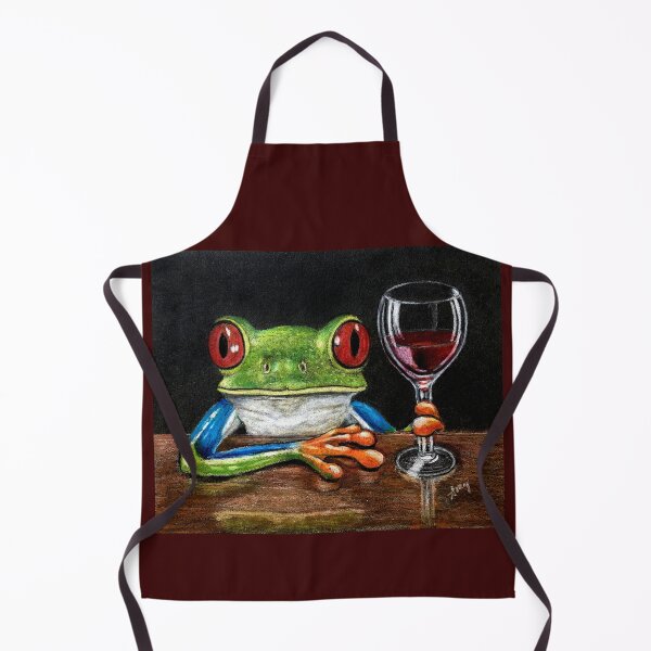 Item preview, Cabernet Frog designed and sold by GardenPartyArt.