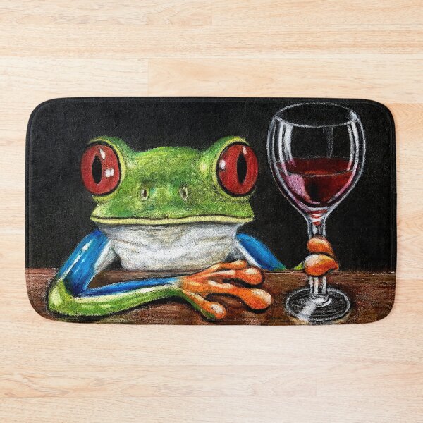 Item preview, Cabernet Frog designed and sold by GardenPartyArt.