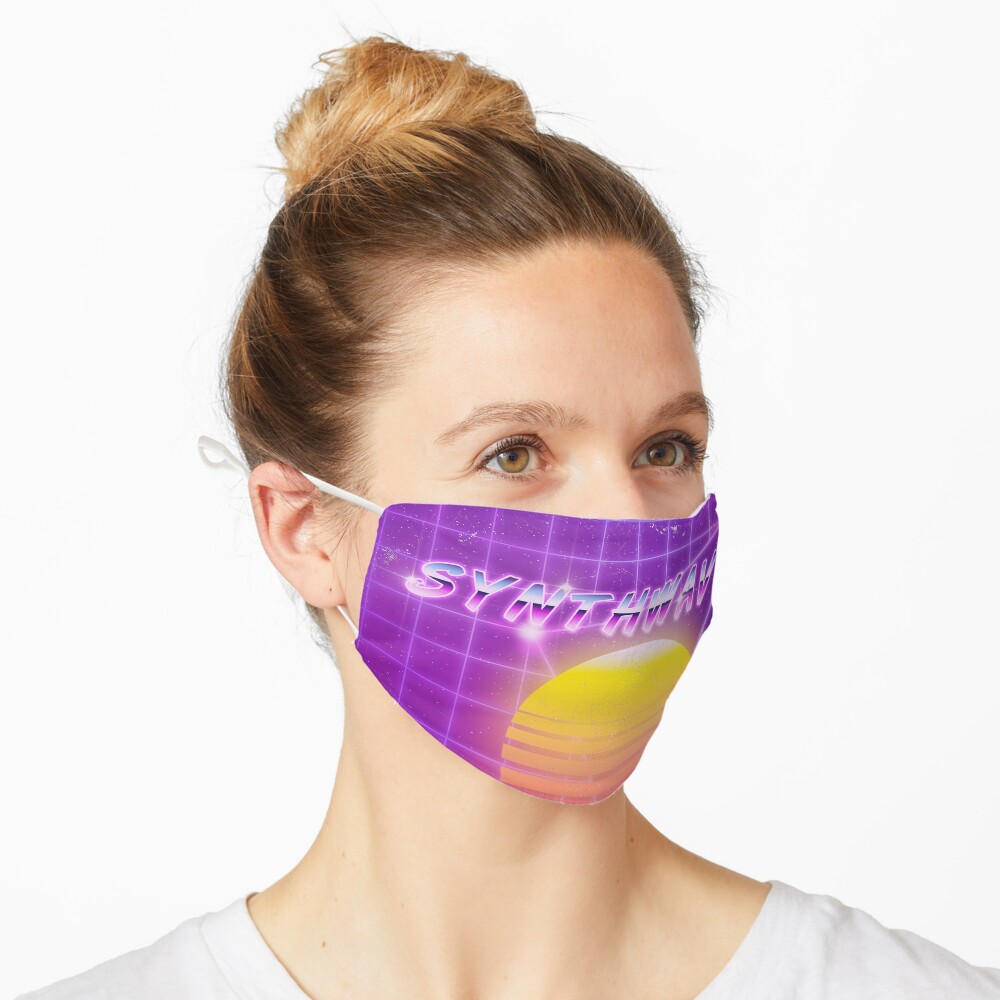 Synthwave music vinyl disk album Mask