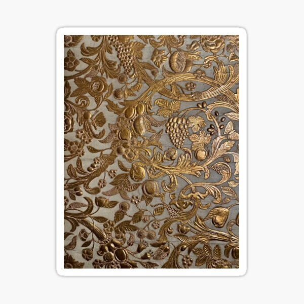 Gibson House Museum Japanese "Leather" Wallpaper (View 2) Sticker