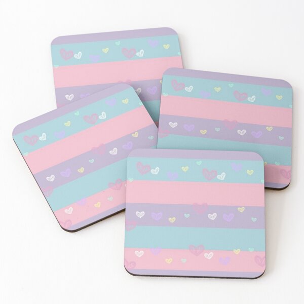 Item preview, Multicolour Tiny Hearts Printed Design designed and sold by KookDesignZ.