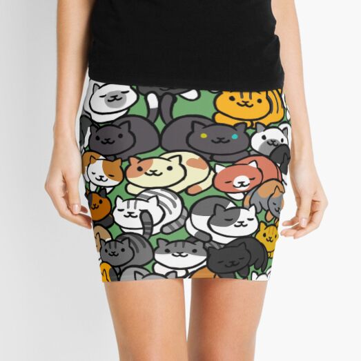 Neko Atsume Sleepy Kitties Mini Skirt