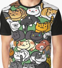 Neko Atsume Sleepy Kitties Graphic T-Shirt