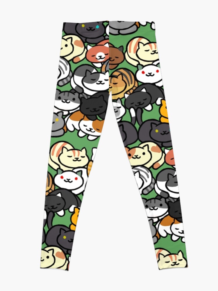 Alternate view of Neko Atsume Sleepy Kitties Leggings