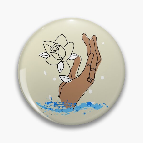 Item preview, Hand rises out of water with flower designed and sold by CrazyHowCool.