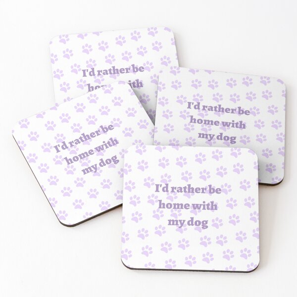Item preview, I'd rather be home with my dog (purple) designed and sold by ineedanewphone.