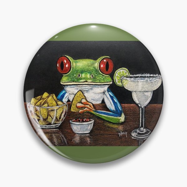Item preview, Margarita Frog designed and sold by GardenPartyArt.