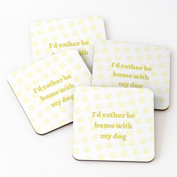 Item preview, I'd rather be home with my dog (yellow) designed and sold by ineedanewphone.