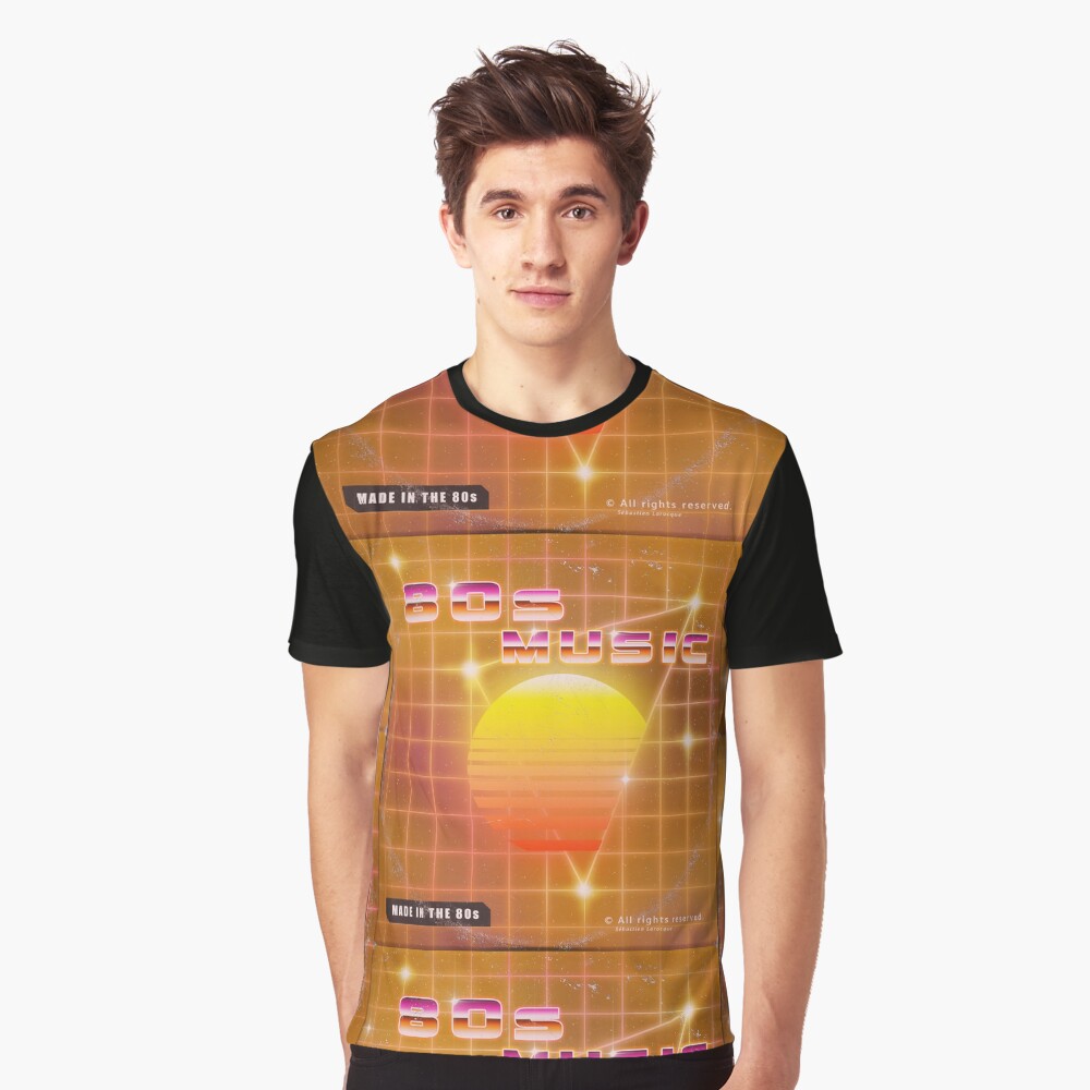 80s music vinyl disk album Graphic T-Shirt