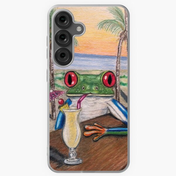 Item preview, Pina Colada Frog designed and sold by GardenPartyArt.