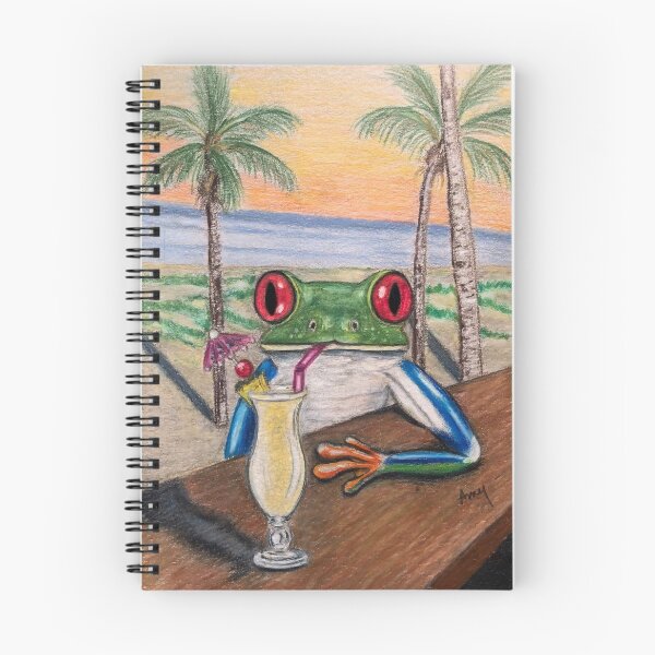 Item preview, Pina Colada Frog designed and sold by GardenPartyArt.