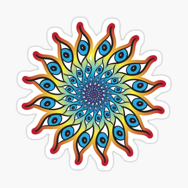 Watchful Eyes of Rainbow Power Sticker