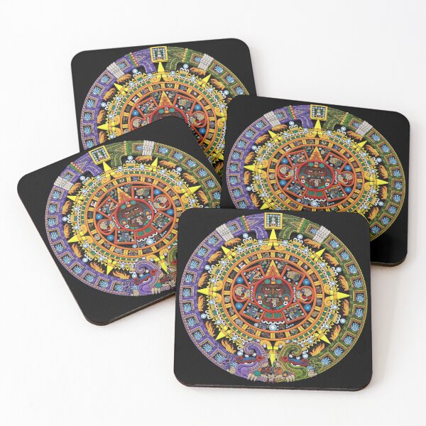 Item preview, Aztec Calendar Sun Stone - Full Color designed and sold by Ninjangulo.