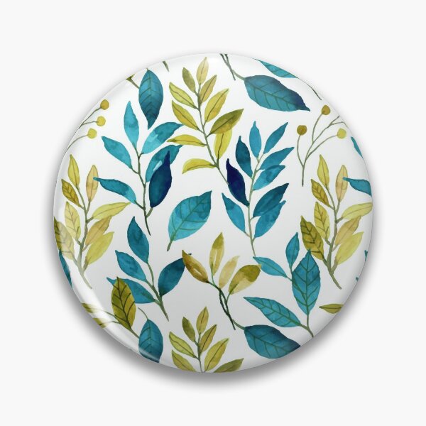 Artikelvorschau, Spring Leaves Watercolor Foliage Pattern entworfen und verkauft von meggydesigns.