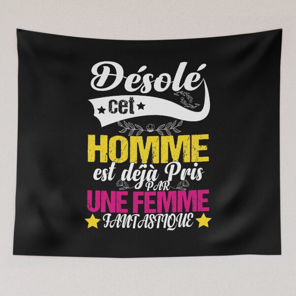 Item preview, Homme Désolé Cet Homme Est Pris designed and sold by ADAMYASS.